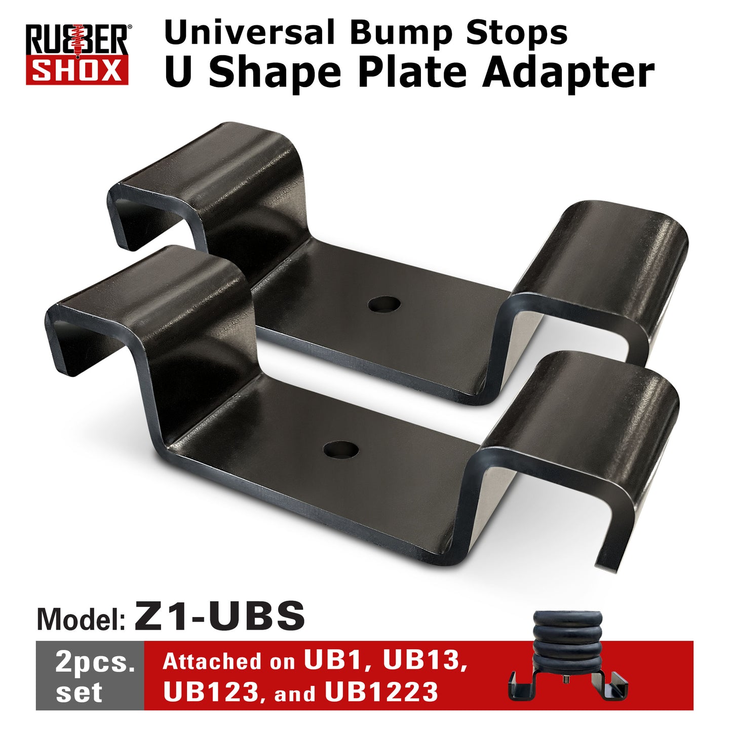 U shape plate adapter for suspension bump stop - Z1-UBS (Set of 2)