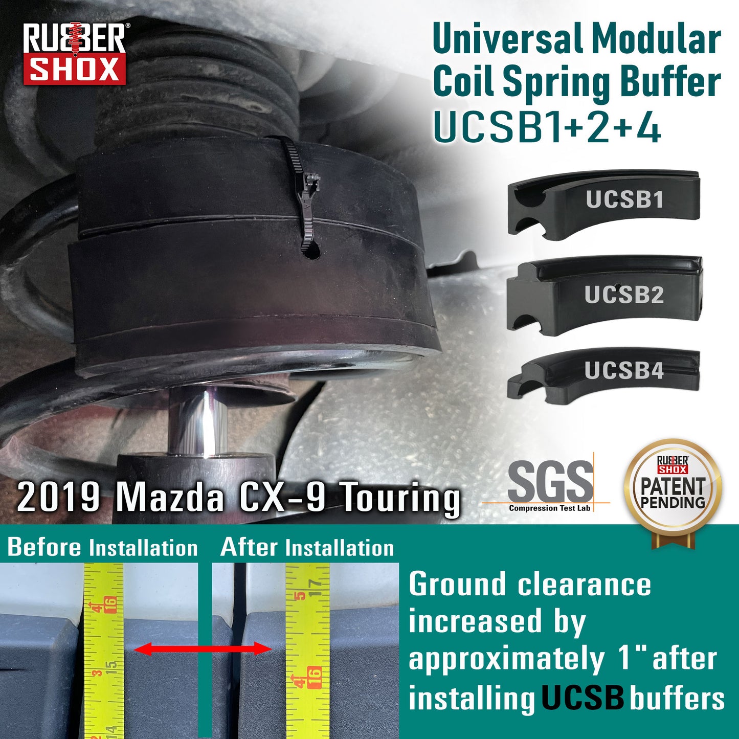 Universal Modular Coil Spring Buffer - 1/4 Circle (UCSB12344) | Shore 70±5 HA