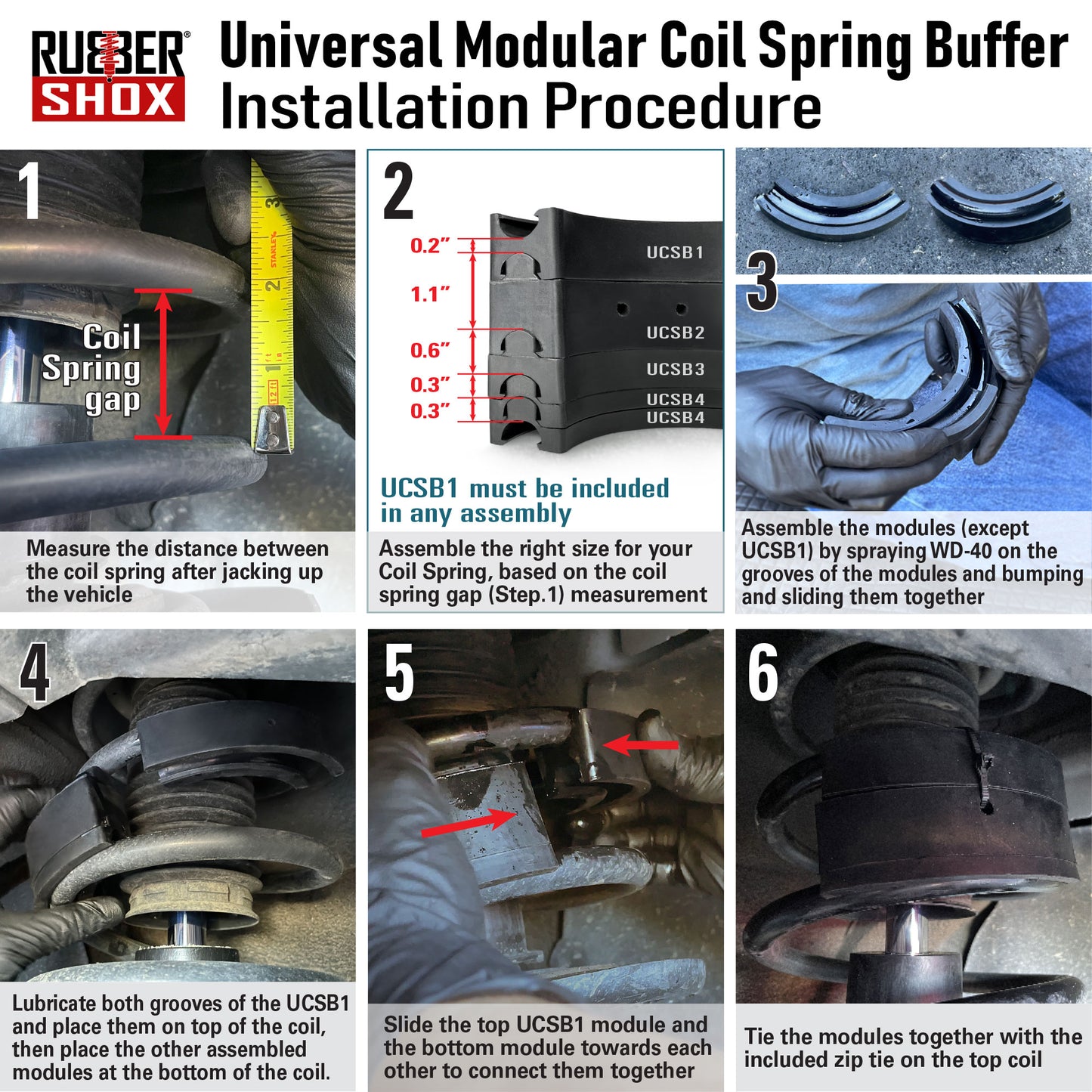 Universal Modular Coil Spring Buffer - 1/4 Circle (UCSB12344) | Shore 70±5 HA