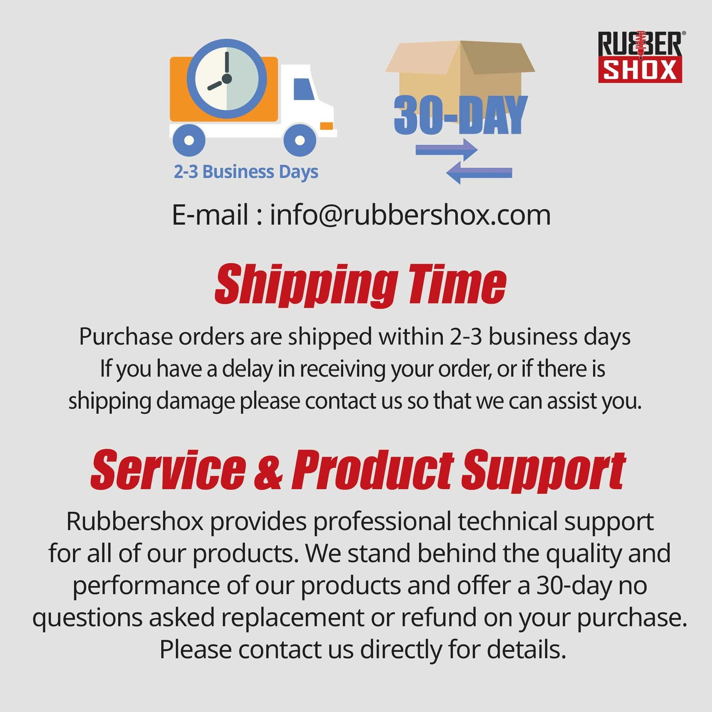 Universal Rubber Bump Stops - For Truck or Recreational Vehicle (RV) front/Rear Suspension System