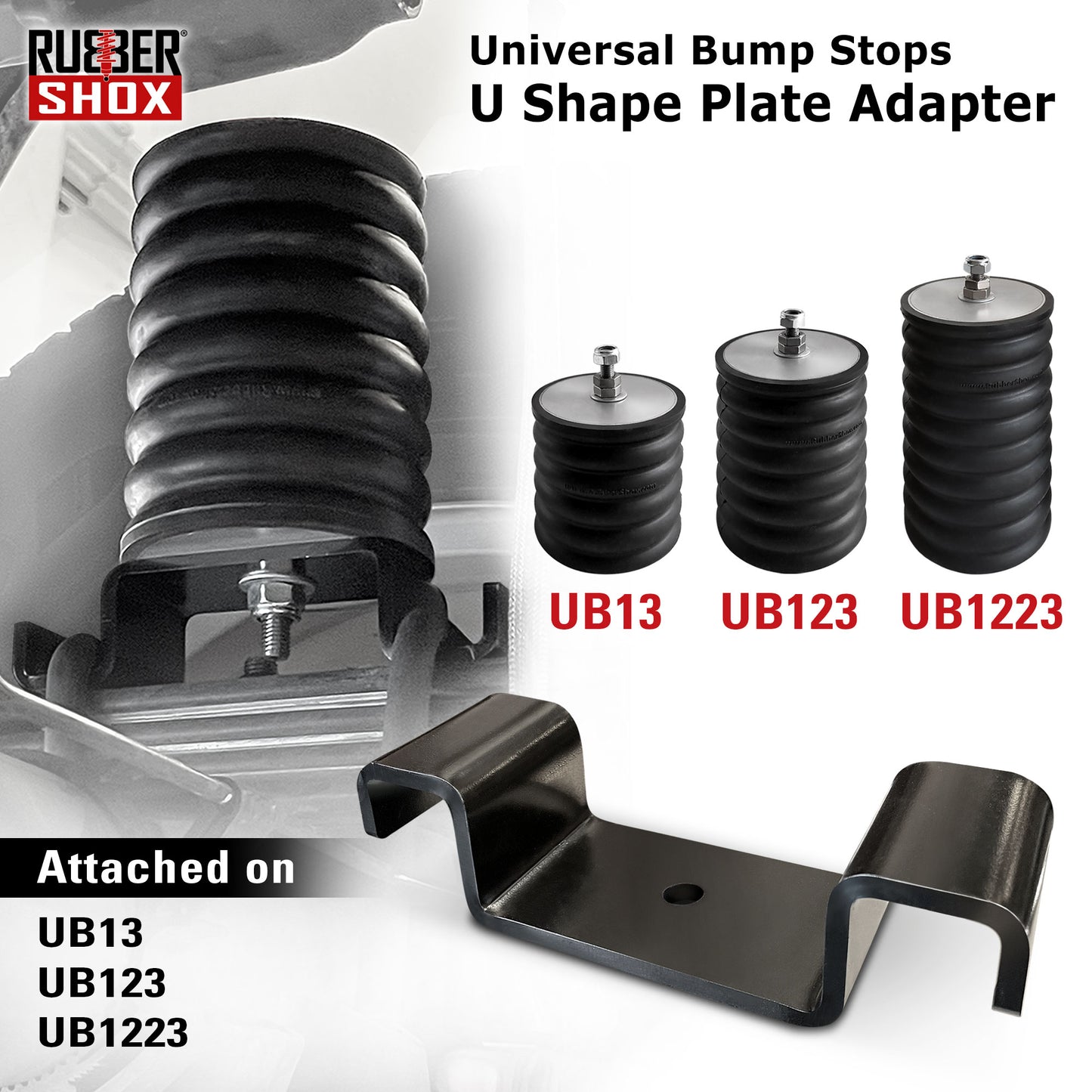 U shape plate adapter for suspension bump stop - Z1-UBS (Set of 2)