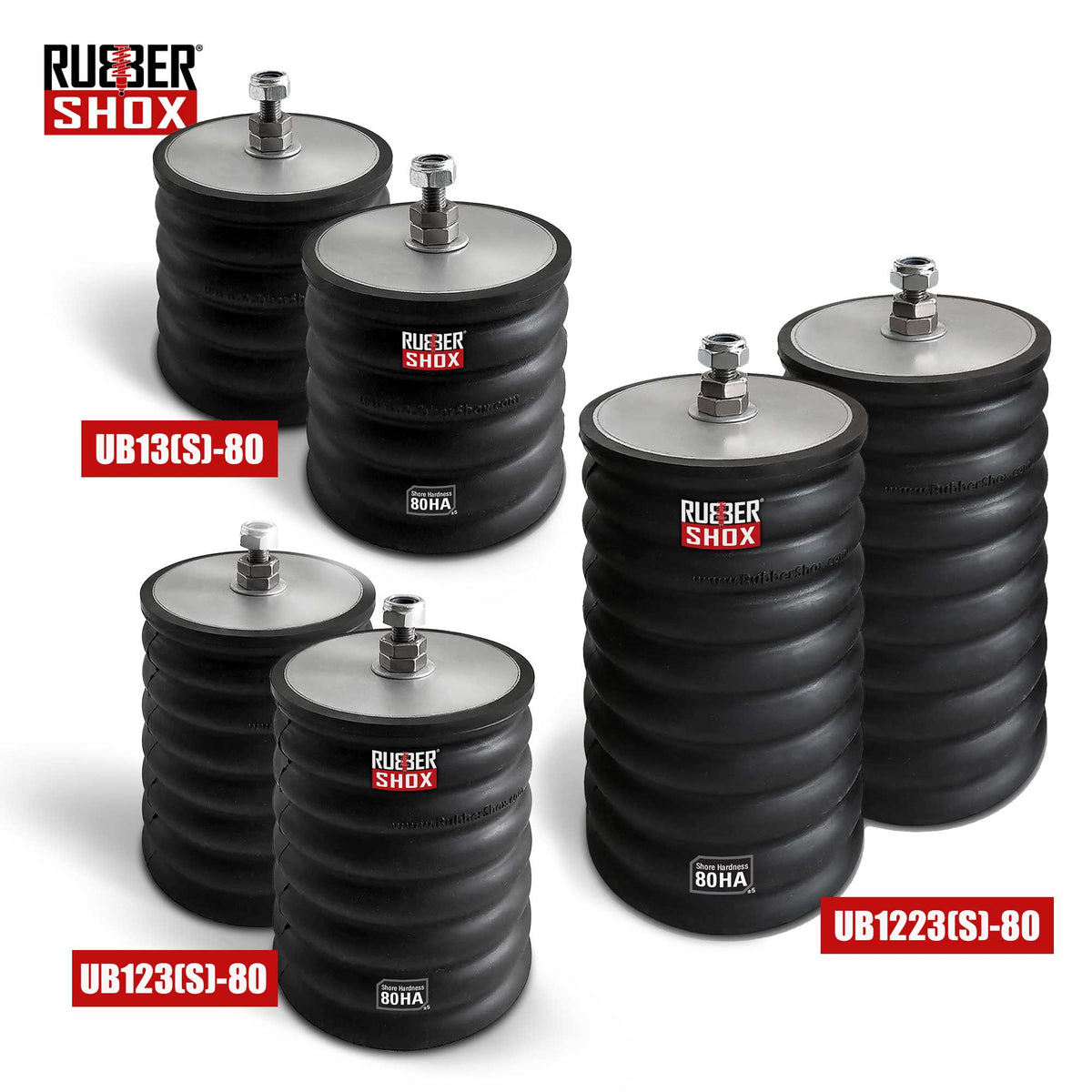 Universal Rubber Bump Stops - For Truck or Recreational Vehicle (RV ...