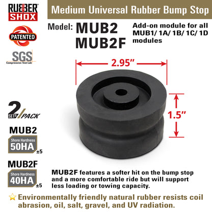 Medium Universal Rubber Bump Stop - Sub Modules