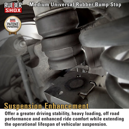 Medium Universal Rubber Bump Stop - MUB1B Top Module for Jeep Wrangler JK, Chevrolet/GMC Express/Savana 1500 /2500 /3500/4500, Silverado 3500, GMC Sierra 3500