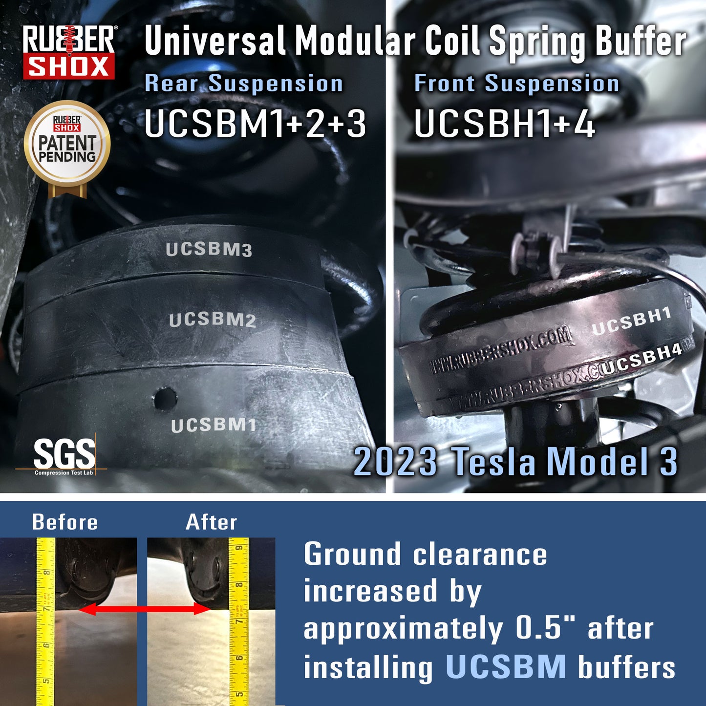 Universal Modular Coil Spring Buffer - 1/4 Circle (UCSBM12344) | Shore 80±5 HA