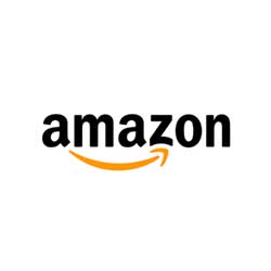 Amazon logo on a white background