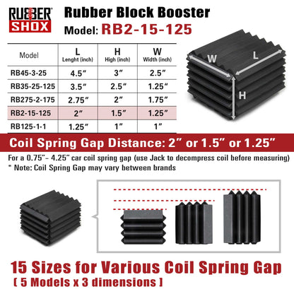 Rubber Block Booster Series (Set of 2)