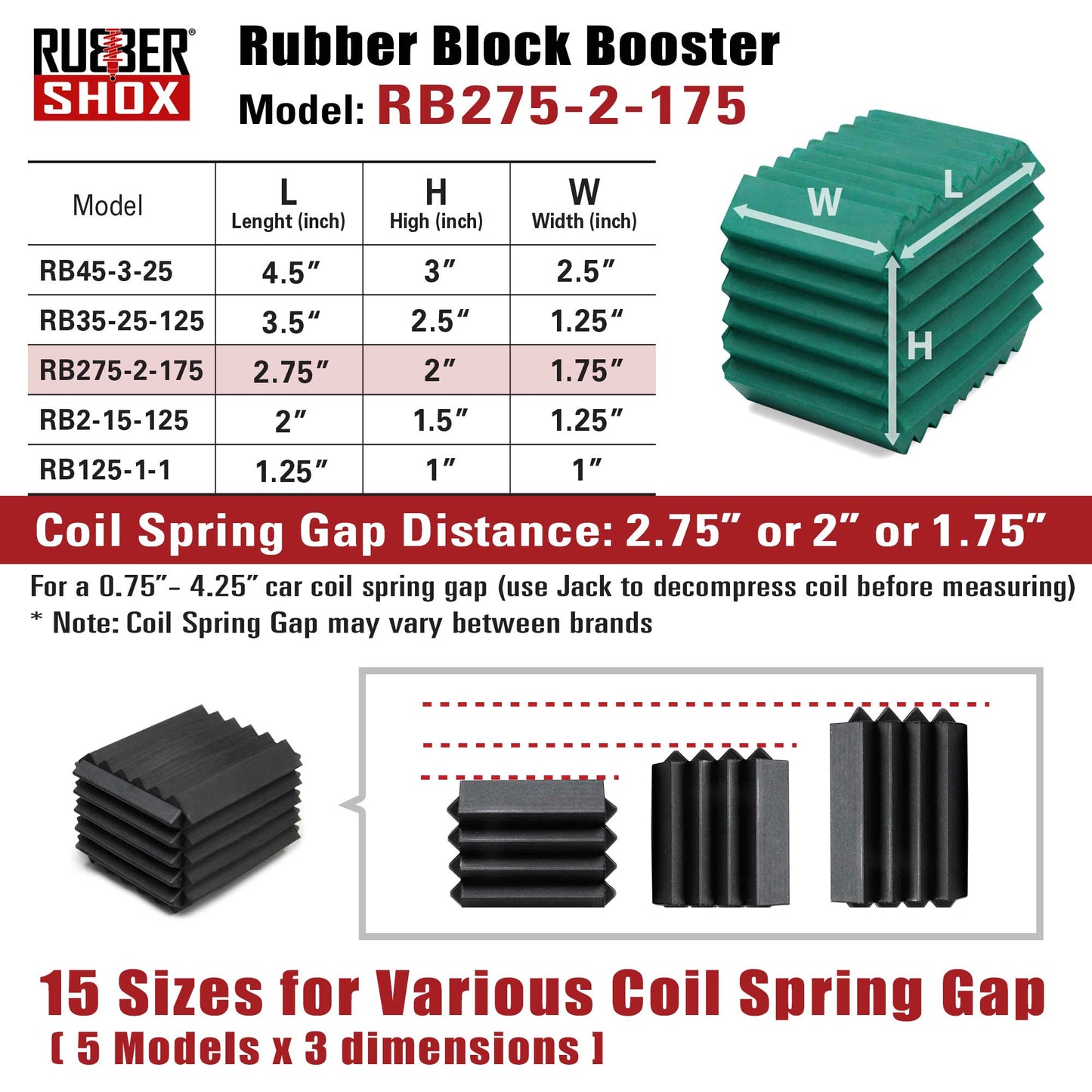 Rubber Block Booster Series (Set of 2)