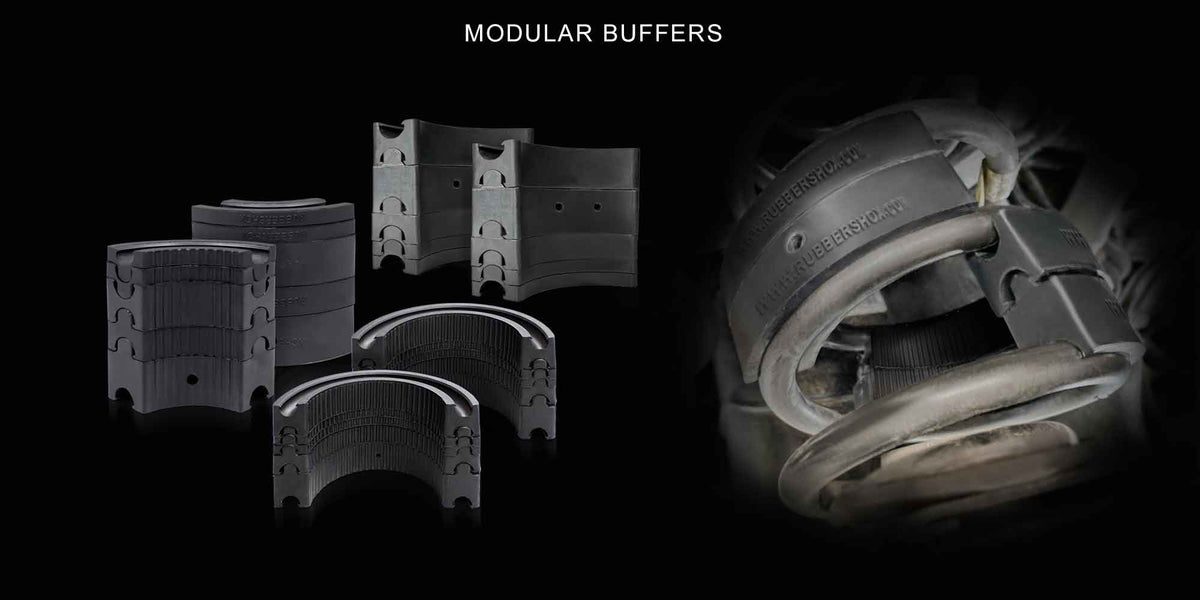 Double Rear Buffer Designs Modular Buffers – RubberShox®